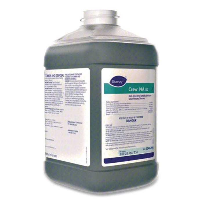 Crew Non-Acid Bowl and Bathroom Cleaner, Unscented, 2.5 L Bottle, 2/Carton