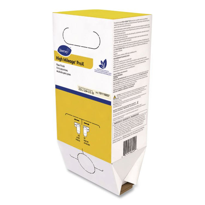 High Mileage UHS Floor Finish, Light Scent, Liquid, 2.6 qt ProSpeed Refill, 6/Carton
