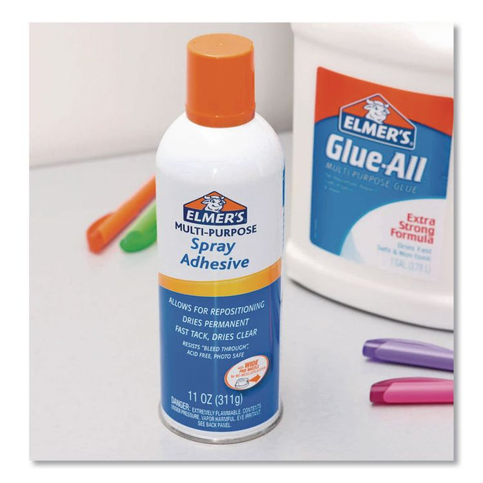 Multi-Purpose Spray Adhesive, 11 oz, Dries Clear, 6/Carton