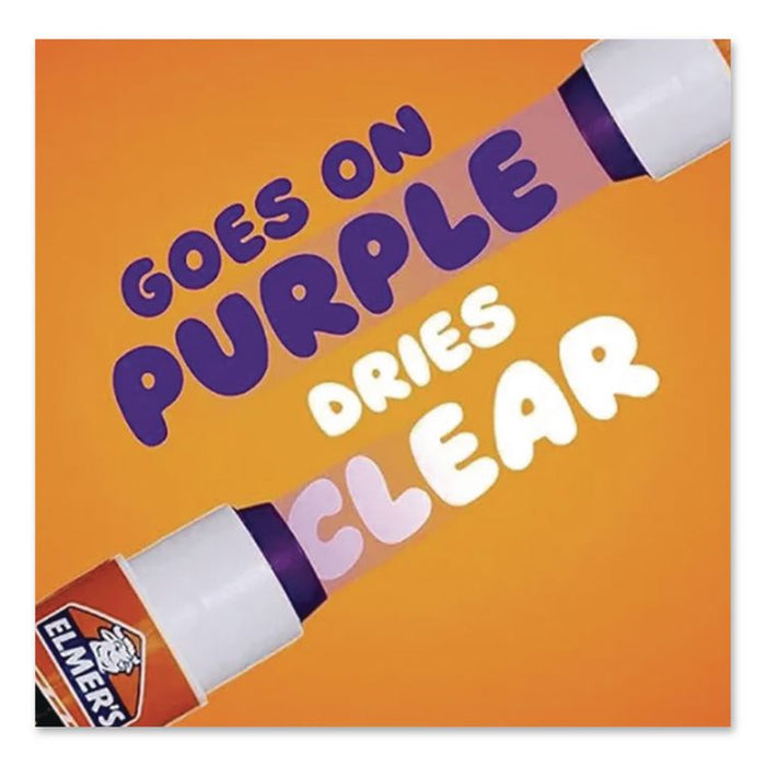 Disappearing Purple School Glue Stick, 0.21 oz, Dries Clear, 12/Pack