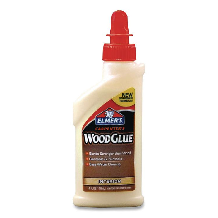 Carpenter Wood Glue, 4 oz, Dries Beige, 12/Carton
