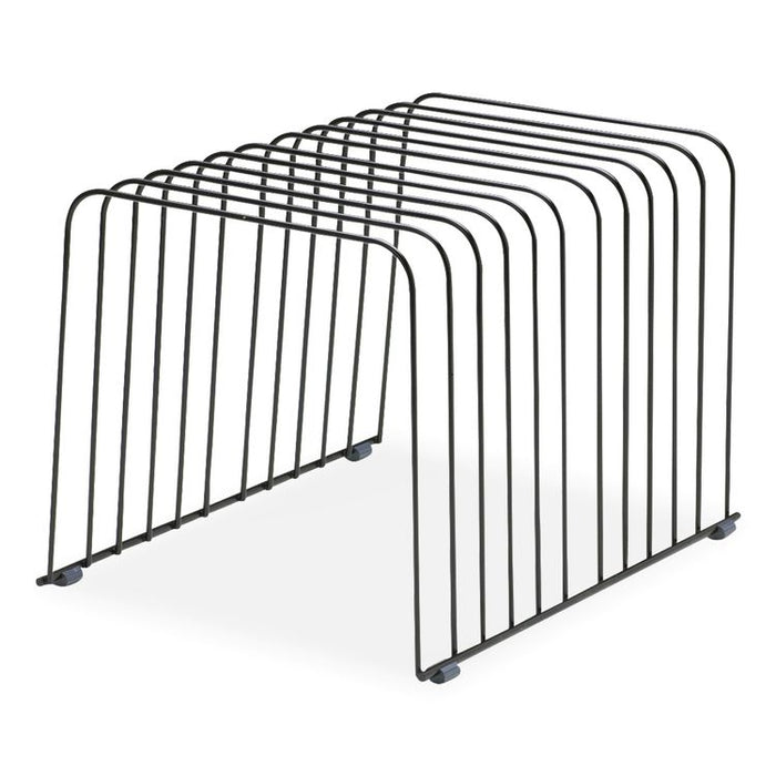 Wire Desktop Organizer, 11 Sections, Letter to Legal Size Files, 9" x 11.38" x 8", Black