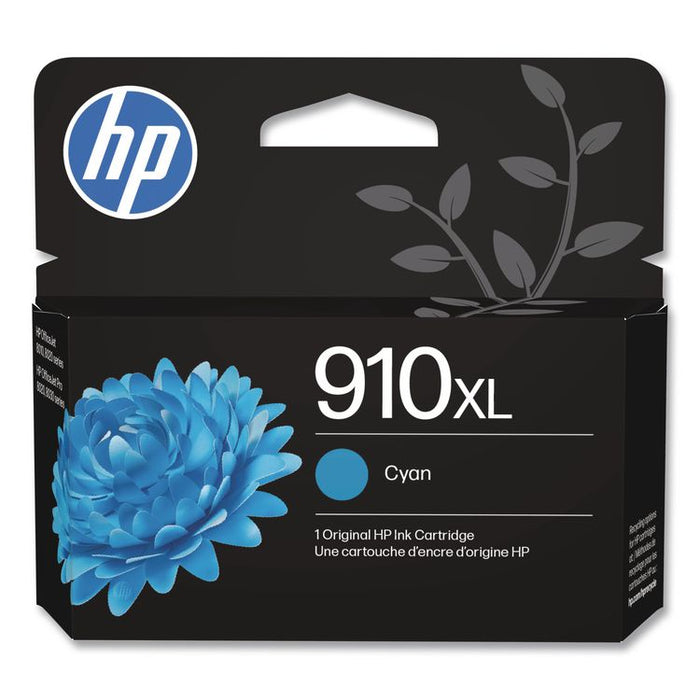 HP 910XL, (3YL62AN) High-Yield Cyan Original Ink Cartridge