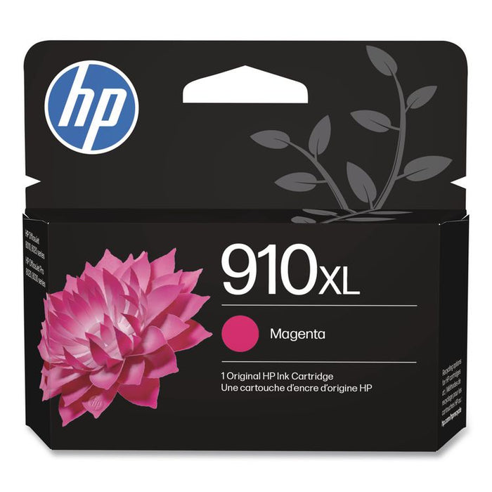HP 910XL, (3YL63AN) High-Yield Magenta Original Ink Cartridge