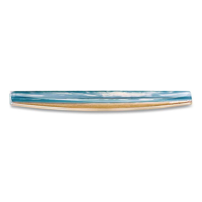 Photo Gel Keyboard Wrist Rest with Microban Protection, 18.56 x 2.31, Sandy Beach Design
