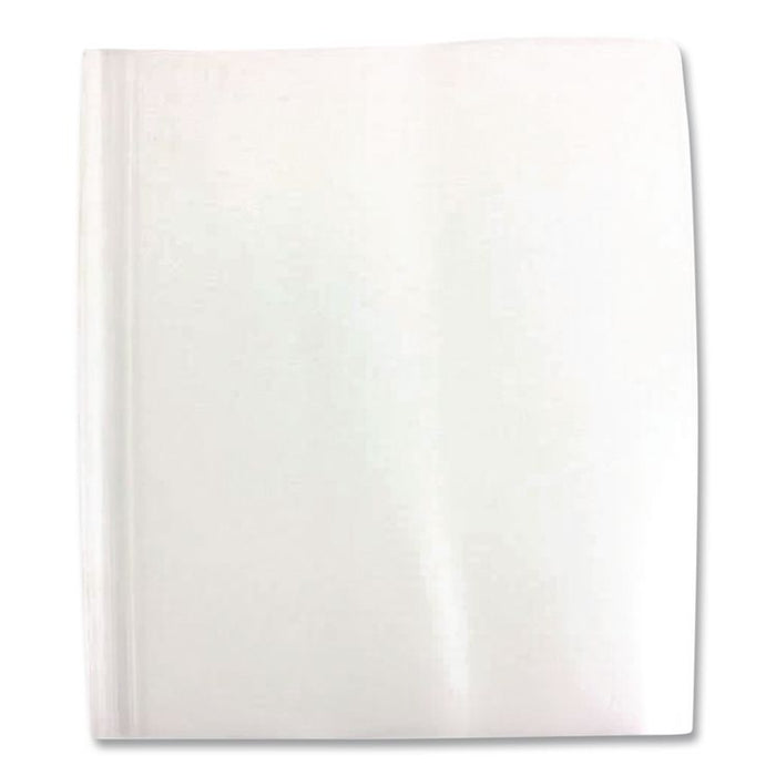 Slide 'n Bind Report Cover, Swing Clip, 8.5 x 11, Frosted/Clear, 10/Pack
