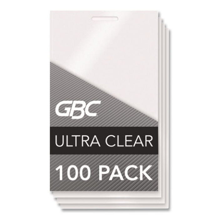 LongLife Thermal Laminating Pouches, 10 mil, 2.56" x 3.75", Gloss Clear, 100/Box