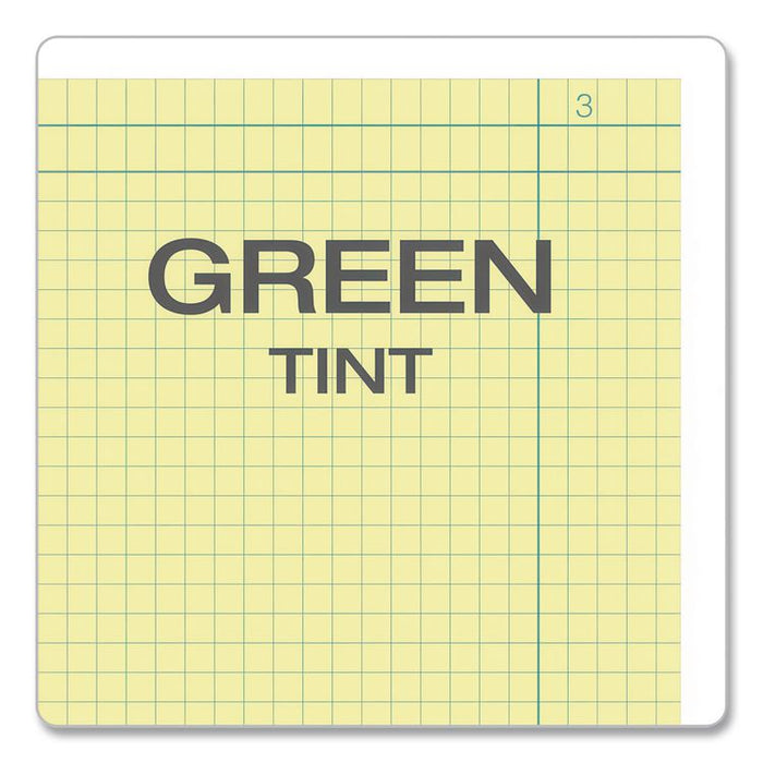 Computation Notebook, Quadrille Rule (4 sq/in), Red Cover, (75) 11.75 x 9.5 Sheets