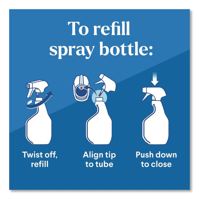 Clorox Pro EcoClean Disinfecting Cleaner, Unscented, 128 oz Refill Bottle, 4/Carton