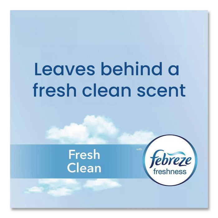 OdorShield Quick-Tie Small Trash Bags, Tie-Flap, 4 gal, Febreze Fresh Clean Scent, 8 x 18, White, 26 Bags/Box, 6 Boxes/Carton