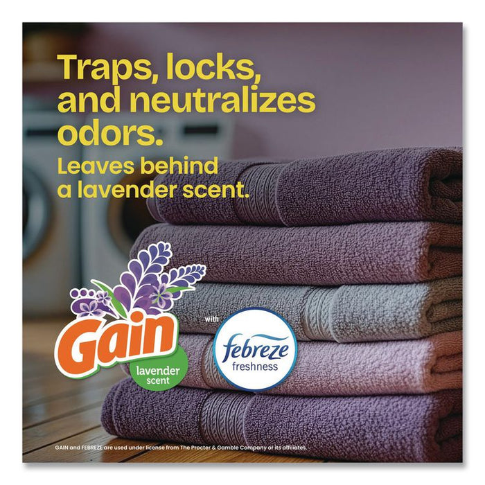 ForceFlex Tall Kitchen Drawstring Trash Bags, 13 gal, Gain Lavender with Febreze Freshness, 10.18 x 9.81, White, 110/Box