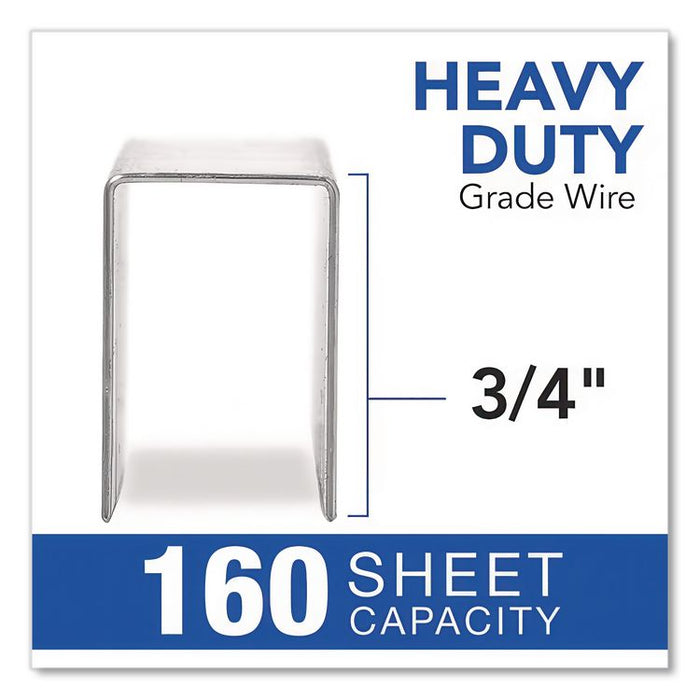 S.F. 13 Heavy-Duty Staples, 0.75" Leg, 0.5" Crown, Steel, 1,000/Box