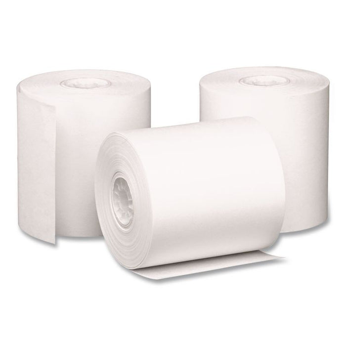 Impact Printing Carbonless Paper Rolls, 2.75" x 90 ft, White/Canary, 50/Carton