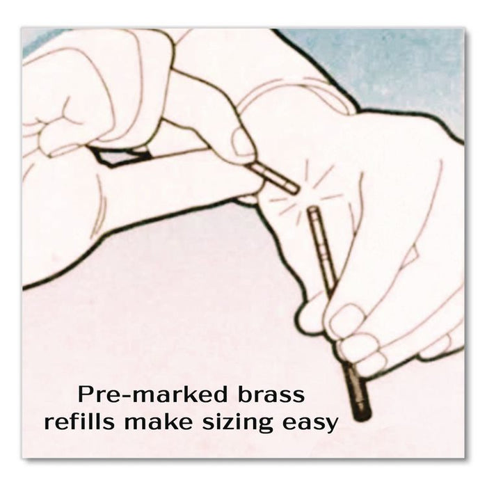 Refill for Preventa, MMF Kable and Sentry Counter Pens, Medium Conical Tip, Black Ink, 2/Pack
