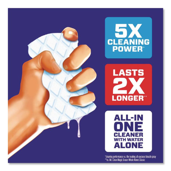 Magic Eraser, 4.6 x 0.9, 2.2" Thick, White, 9/Box, 2 Boxes/Carton