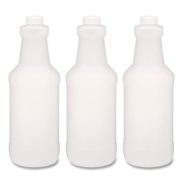 Spray Bottles, 24 oz, Clear, 3/Pack