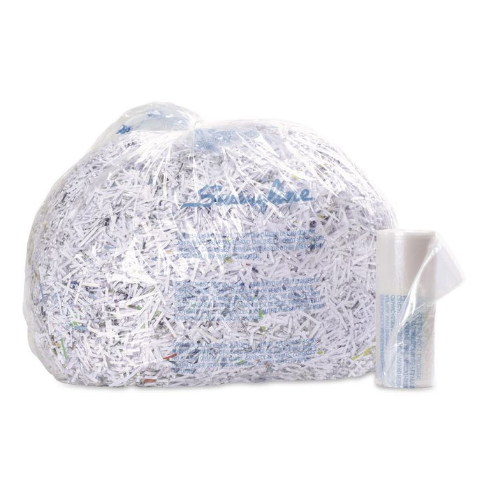 Plastic Shredder Bags, 13-19 gal Capacity, 25/Box