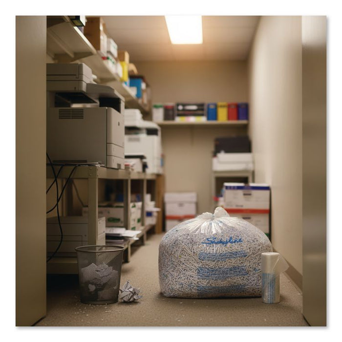 Plastic Shredder Bags, 13-19 gal Capacity, 25/Box