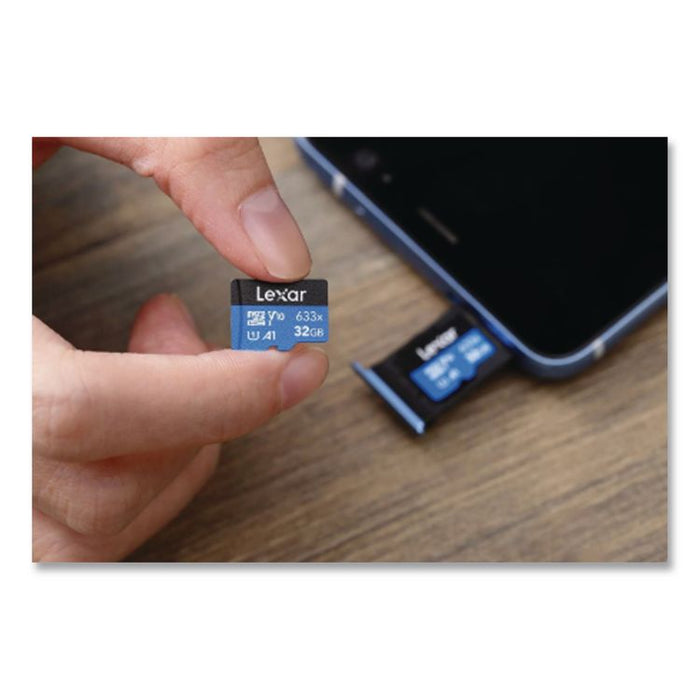 microSDHC Memory Card with SD Adapter, UHS-I U1 Class 10, 32 GB