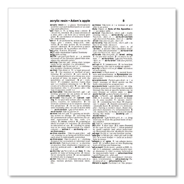 Merriam-Webster Dictionary, Revised Edition, Paperback, 960 Pages