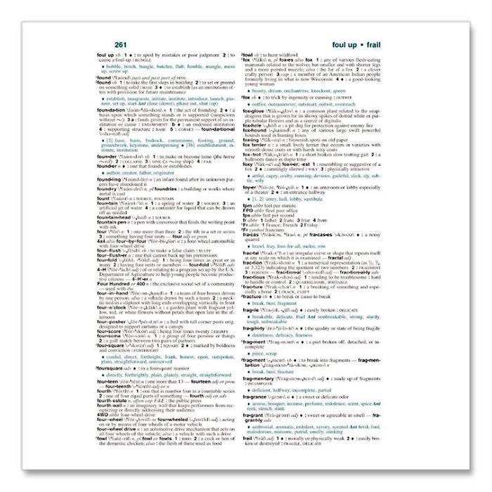 Merriam-Webster All-In-One Dictionary/Thesaurus, Hardcover, 768 Pages