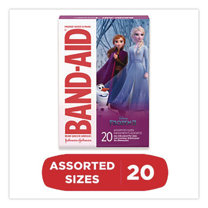 Disney Frozen II Adhesive Bandages, Assorted Sizes, 20 Bandages
