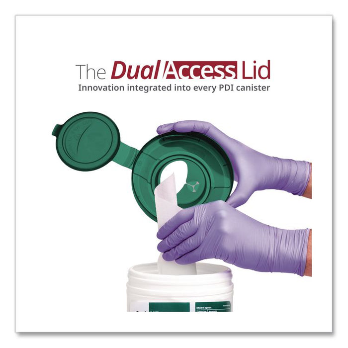 Sani-HP1 Germicidal Wipes, 5 x 6, Unscented, White, 275 Wipes/Canister, 12 Canisters/Carton