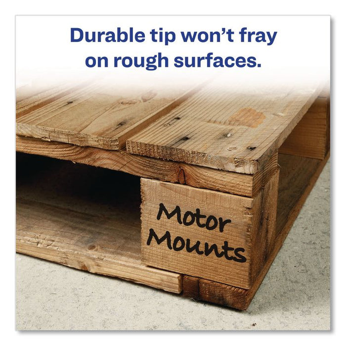 MARKS A LOT Extra-Large Desk-Style Permanent Marker, Extra-Broad Chisel Tip, Black
