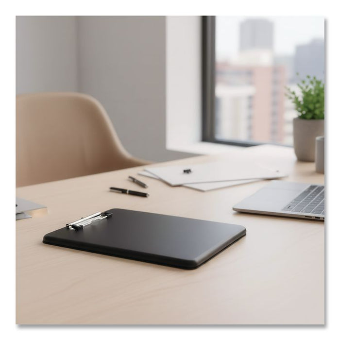 SlimMate Storage Clipboard, 0.5" Clip Capacity, Holds 8.5 x 11 Sheets, Black