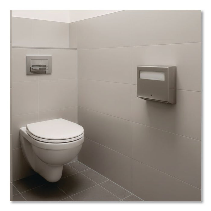 Stainless Steel Toilet Seat Cover Dispenser, ClassicSeries, 15.75 x 2 x 11, Satin Finish