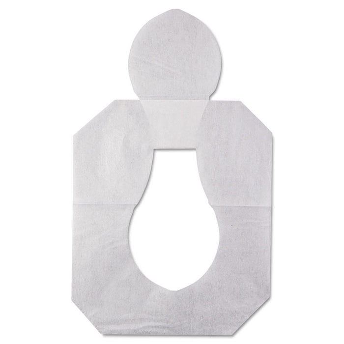 Health Gards Toilet Seat Covers, Half-Fold, 14.25 x 16.5, White, 250/Pack, 10 Boxes/Carton