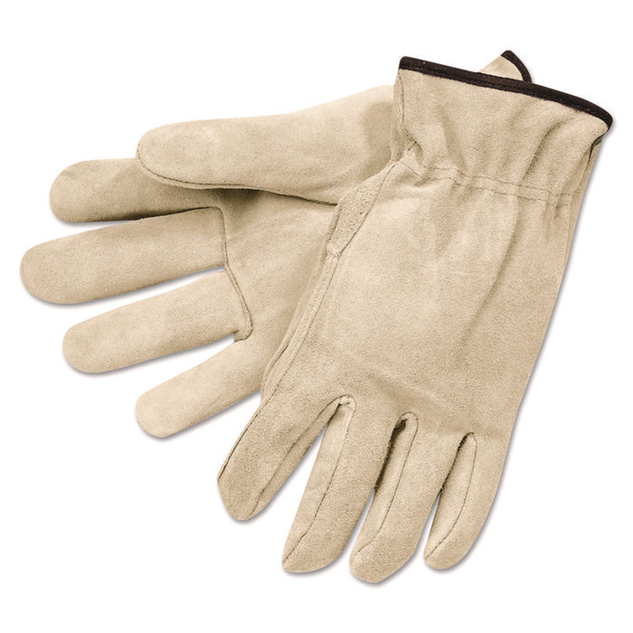 Driver's Gloves, Gunn Cut, Keystone Thumb, X-Large, Cream, 12 Pairs