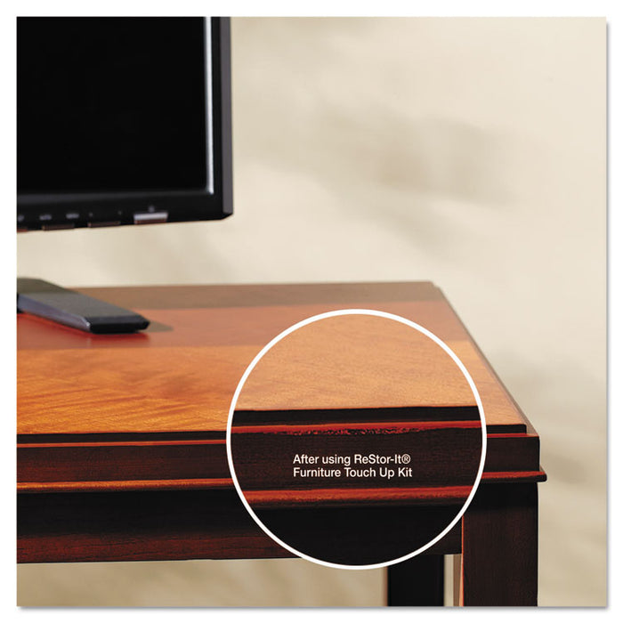 ReStor-It Furniture Touch-Up Kit with (5) Woodgrain Markers, (3) Filler Sticks, 4.25 x 0.38 x 6.75