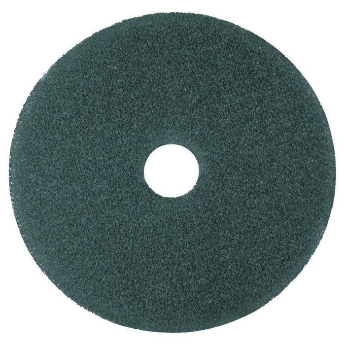 Low-Speed High Productivity 5300 Floor Pads, 12" Diameter, Blue, 5/Carton