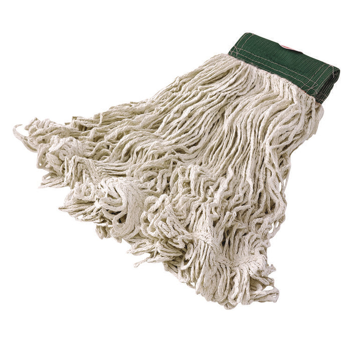 Super Stitch Blend Mop Heads, Cotton/Synthetic, Medium, White, 6/Carton