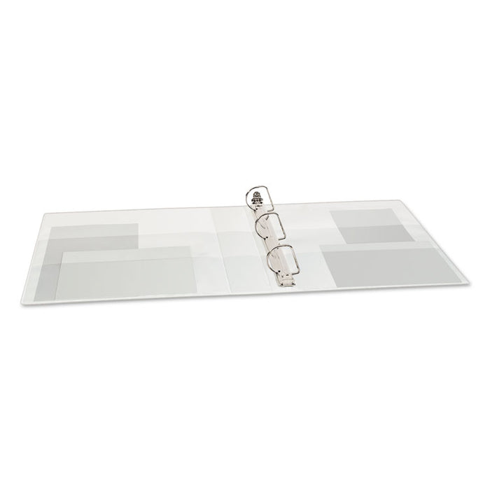 TouchGuard Protection Heavy-Duty View Binders with Slant Rings, 3 Rings, 1.5" Capacity, 11 x 8.5, White