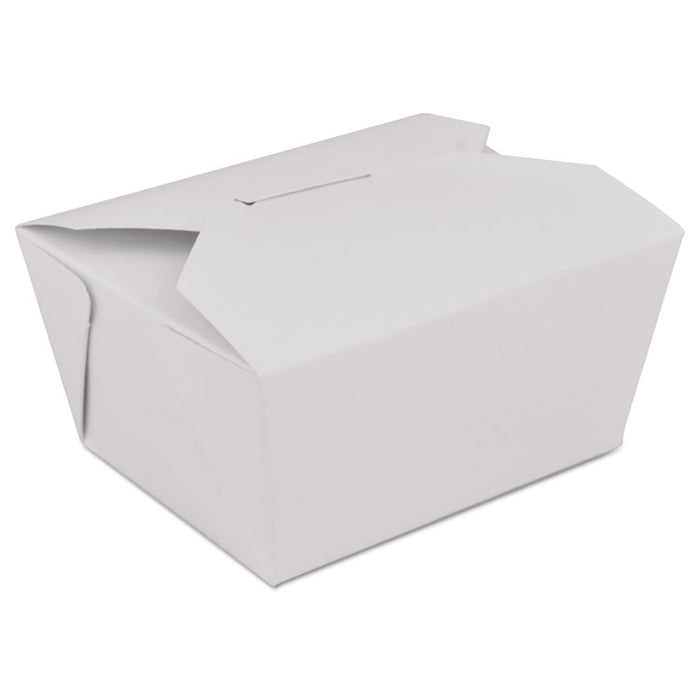 ChampPak Retro Carryout Boxes, #1, 4.38 x 3.5 x 2 5, White, Paper, 300/Carton