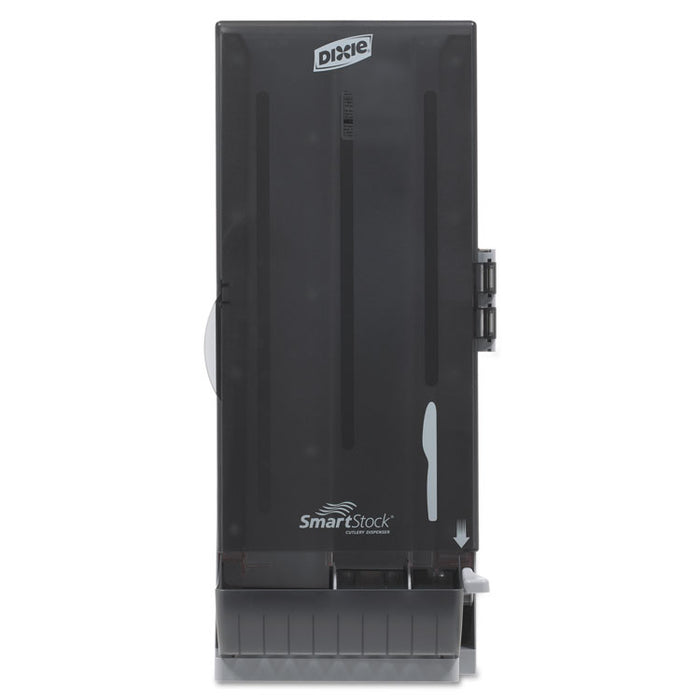 SmartStock Dining Utensil Dispenser, Holds 120 Knives, 10 x 8.78 x 24.75, Translucent Black