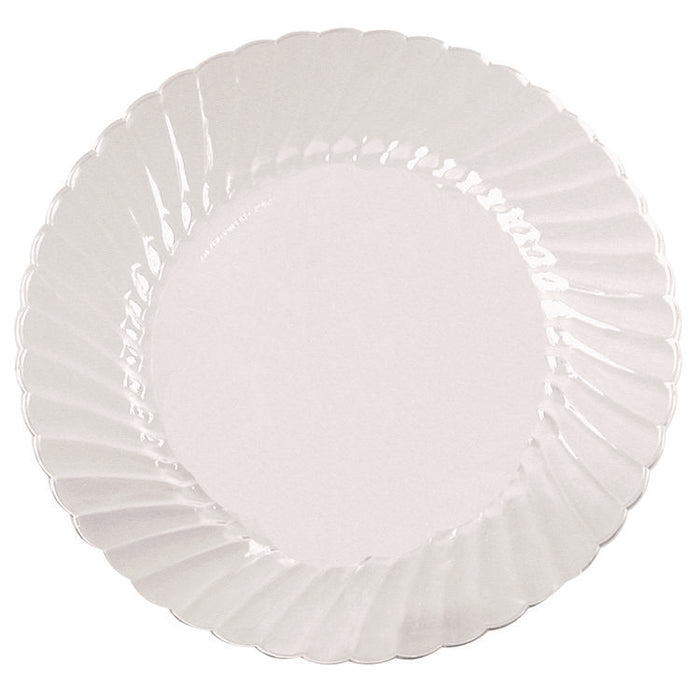 Classicware Plates, Plastic, 9" dia, Clear, 10/Bag, 18 Bags/Carton