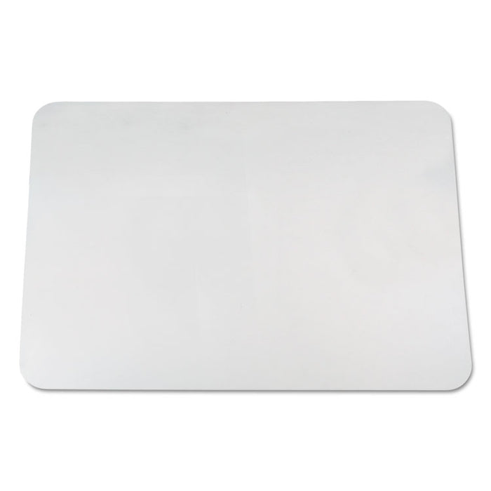 KrystalView Desk Pad with Antimicrobial Protection, Glossy Finish, 38" x 24", Clear