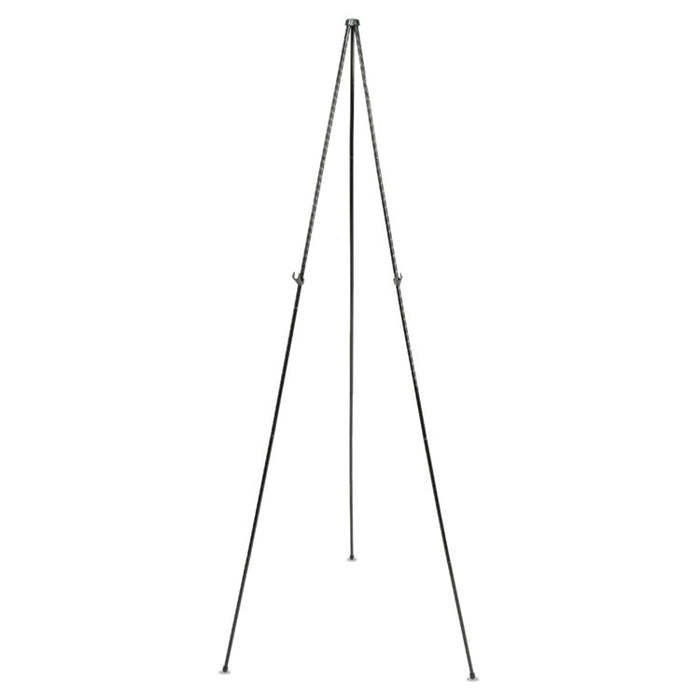 Instant Easel, 62.38" Tall, Metal, Black, Supports Up to 5 lb
