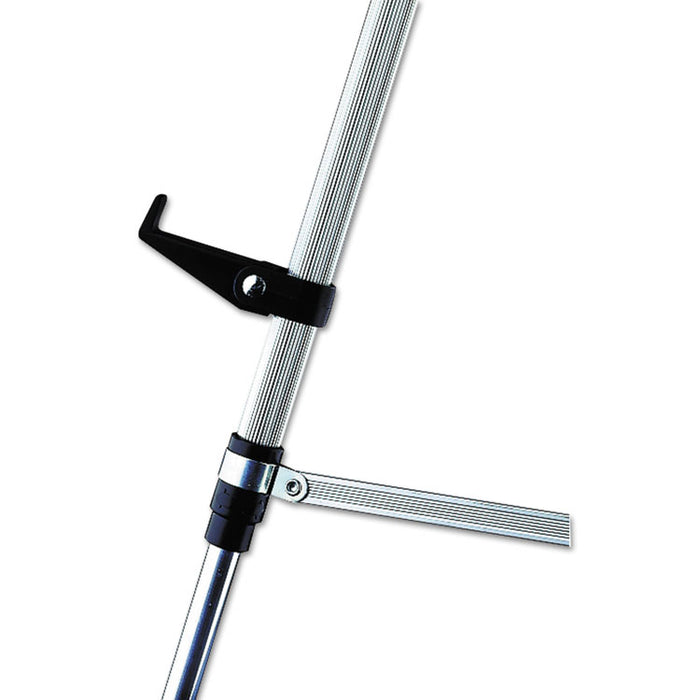 Lightweight Telescoping Tripod Easel, 38" to 66" Tall, Metal, Silver, Supports Up to 25 lb
