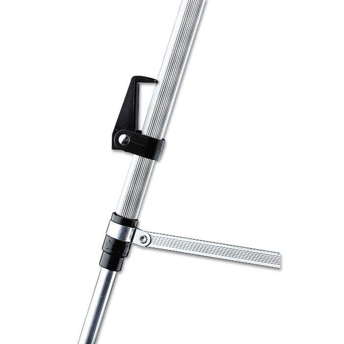 Lightweight Telescoping Tripod Easel, 38" to 66" Tall, Metal, Silver, Supports Up to 25 lb