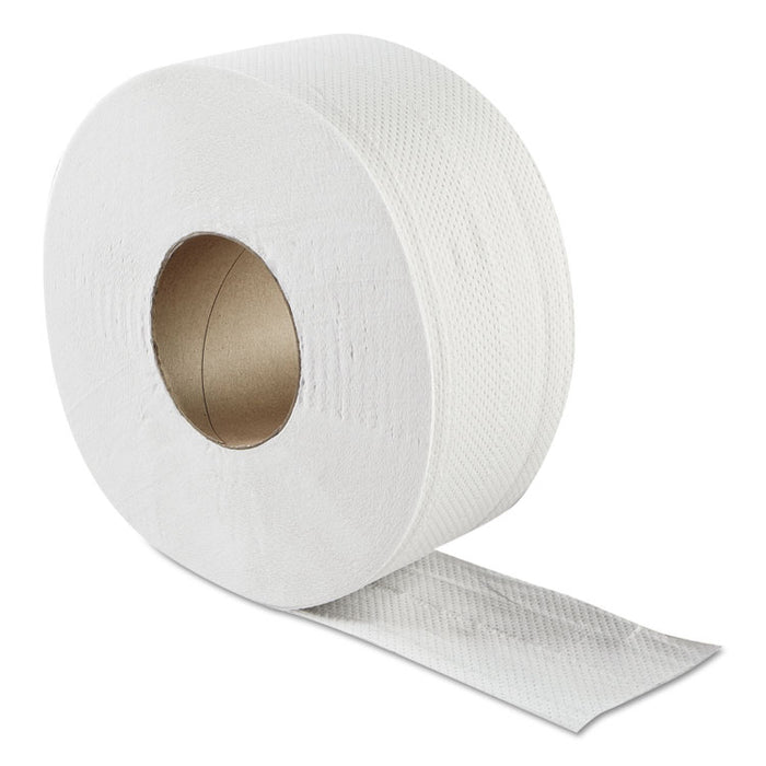 JRT Jumbo Bath Tissue, Septic Safe, 2-Ply, 3.3" x 500 ft, White, 12 Rolls/Carton
