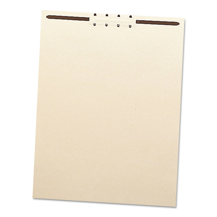 Fastener File Backs, 1 Fastener: 2" Capacity, Letter Size, Manila, 100/Box