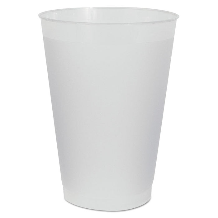 Frost Flex Cups, Cold, 12 oz, Plastic, Frosted, 25/Pack, 20 Packs/Carton