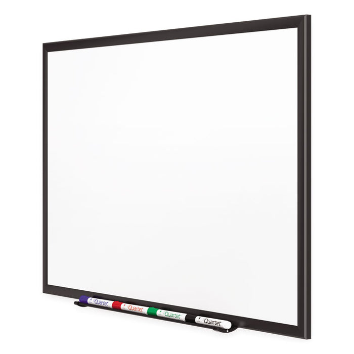 Classic Series Porcelain Magnetic Dry Erase Board, 72" x 48", White Surface, Black Aluminum Frame