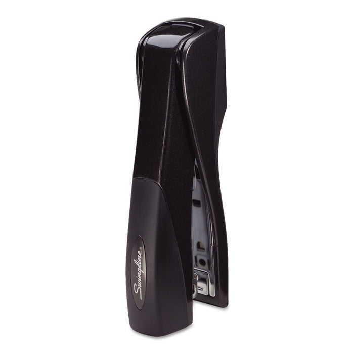 Optima Grip Full Strip Stapler, 25-Sheet Capacity, Graphite Black