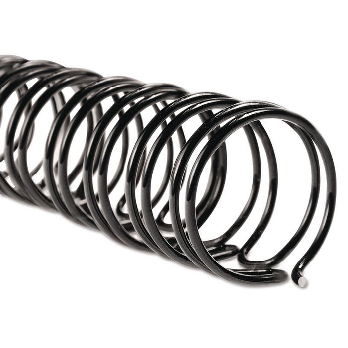 WireBind Spines for 11 x 8.5 Documents, 32 Rings, 0.38" (85-Sheet) Capacity, Black, 100/Box