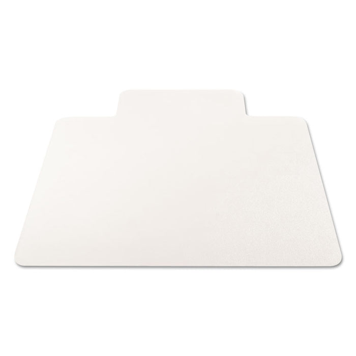 EconoMat Non-Studded All Day Use Chair Mat for Hard Floors, Rectangular with Lip, 36" x 48", Clear, Ships Flat